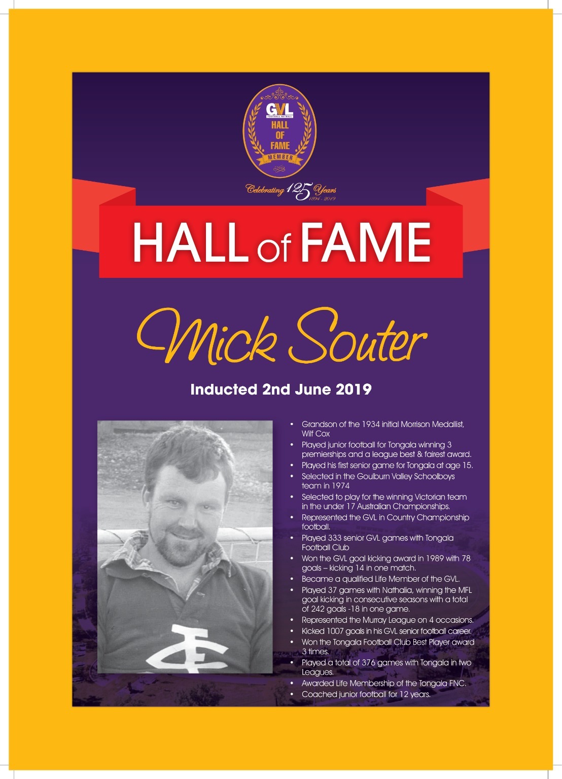 Mick Souter - Goulburn Valley League